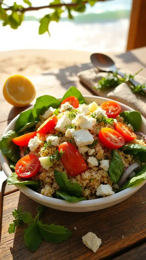 healthy grain based salad