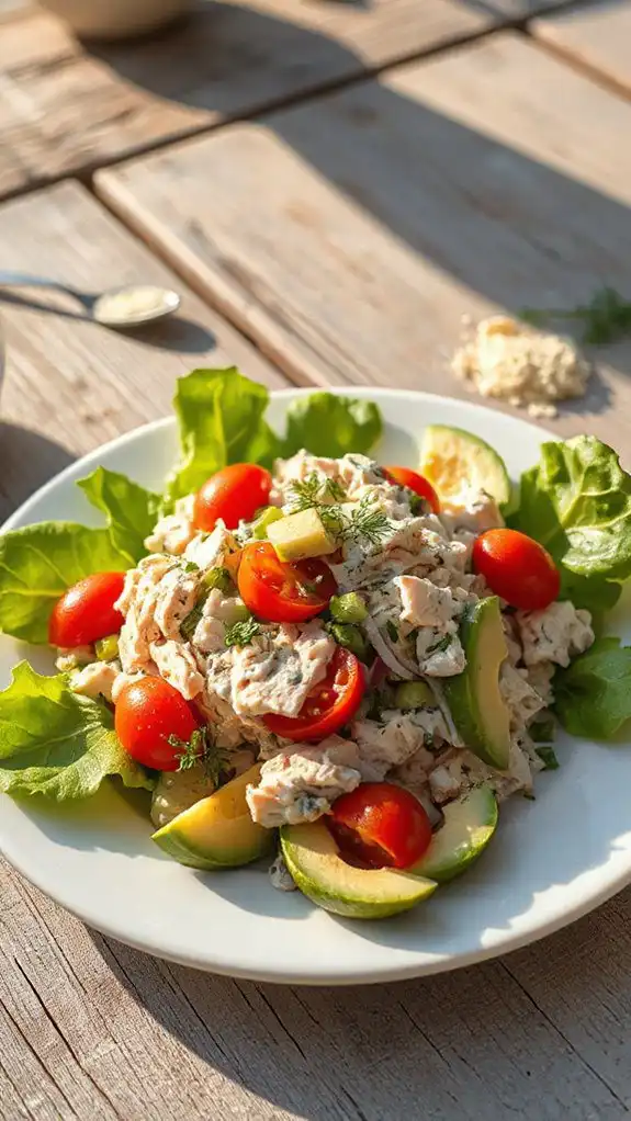 healthy greek yogurt salad