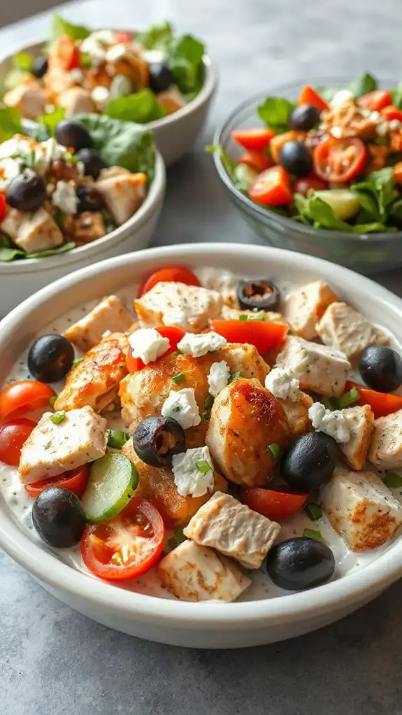 healthy greek yogurt salad