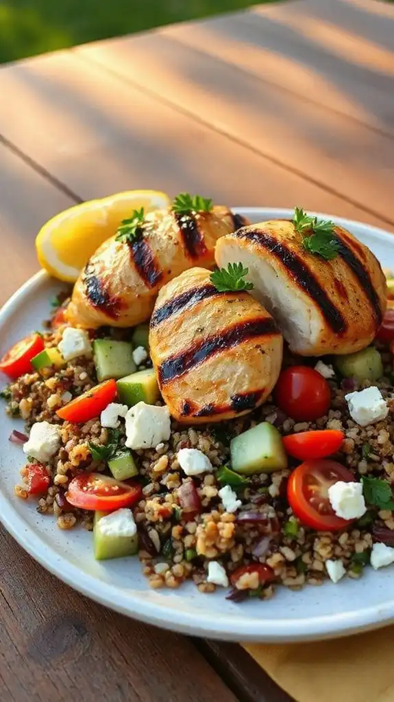 healthy grilled chicken dish