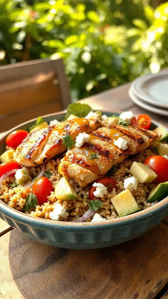 healthy grilled chicken salad