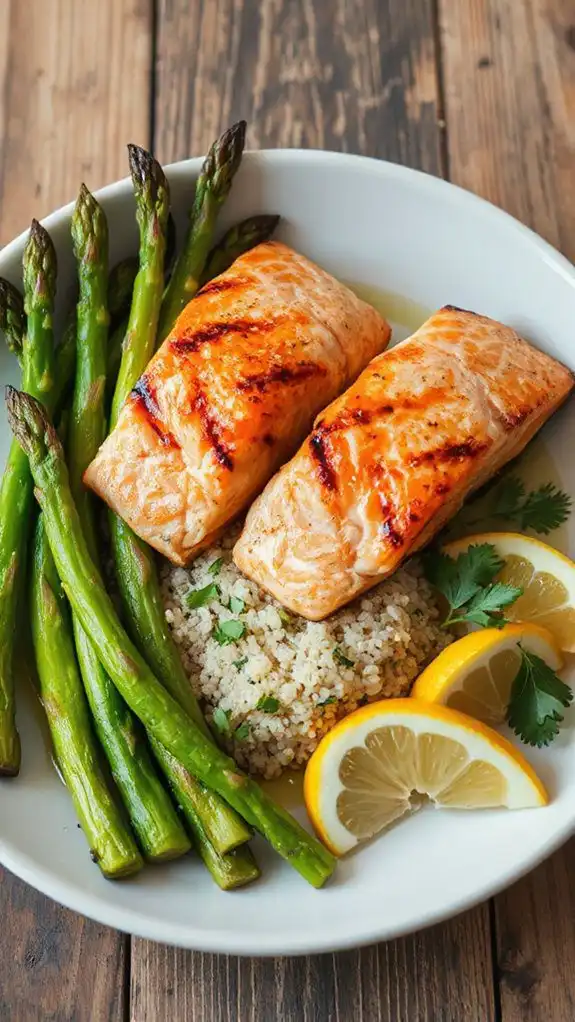 healthy grilled salmon dish healthy grilled salmon dish