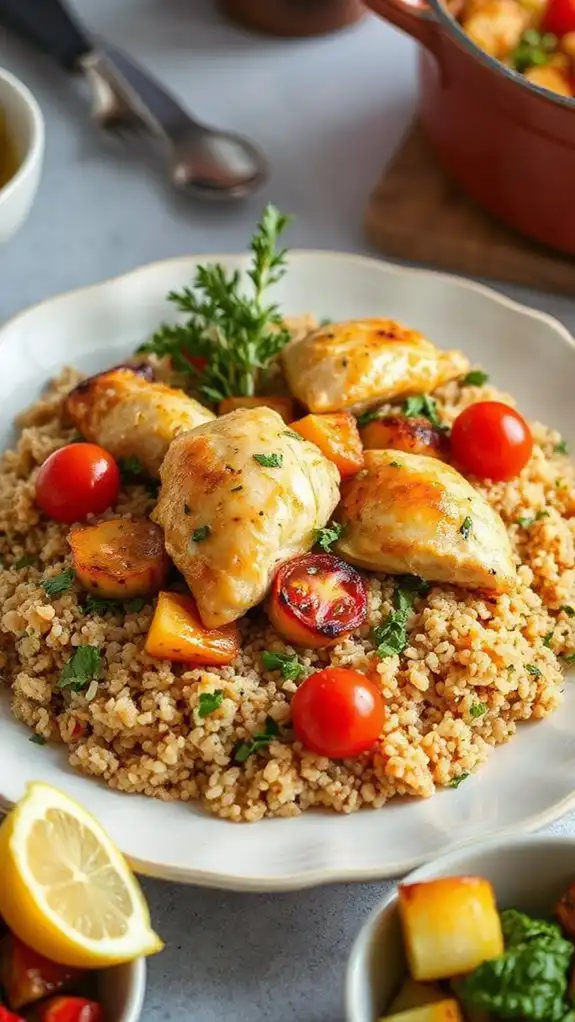healthy herbal chicken casserole healthy herbal chicken casserole