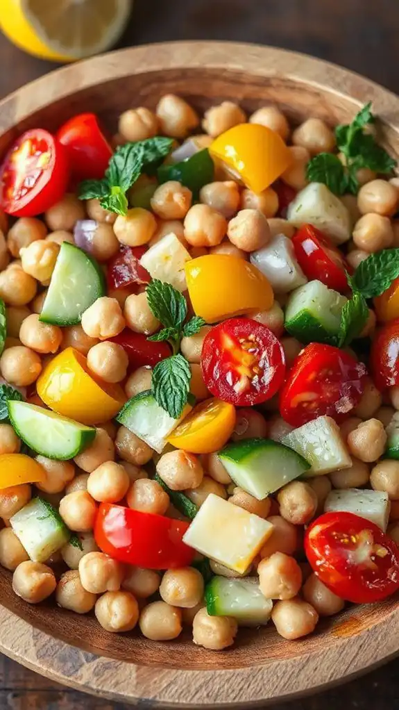 healthy mediterranean chickpea dish healthy mediterranean chickpea dish