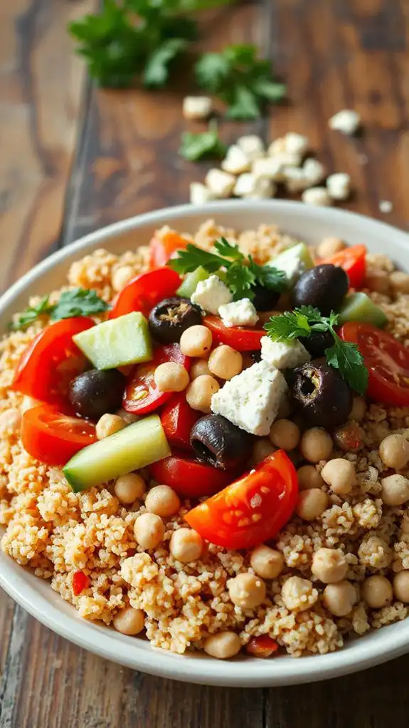 healthy mediterranean grain dish