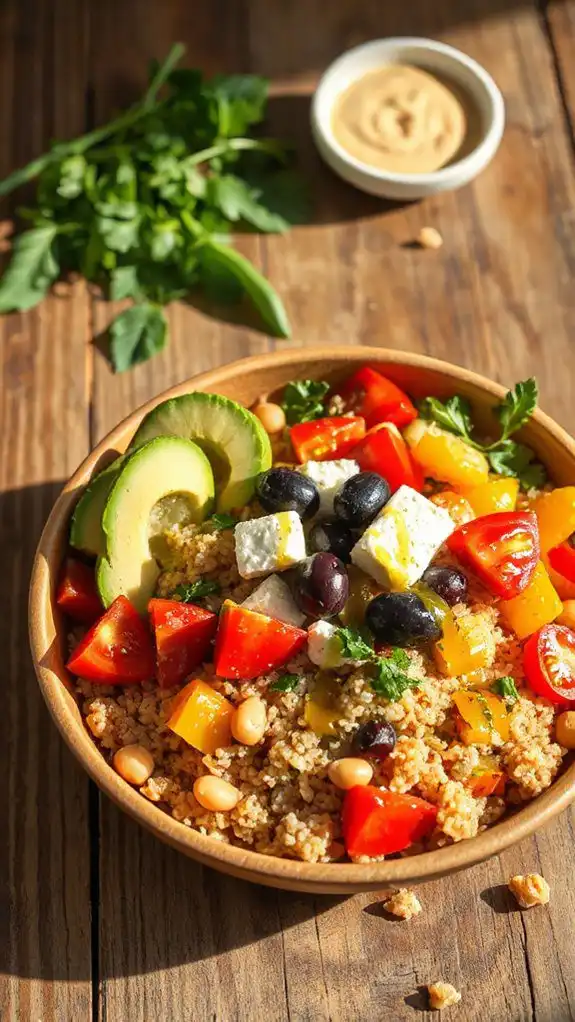 healthy mediterranean grain dish