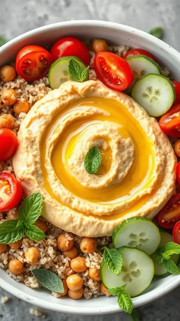 healthy mediterranean grain dish