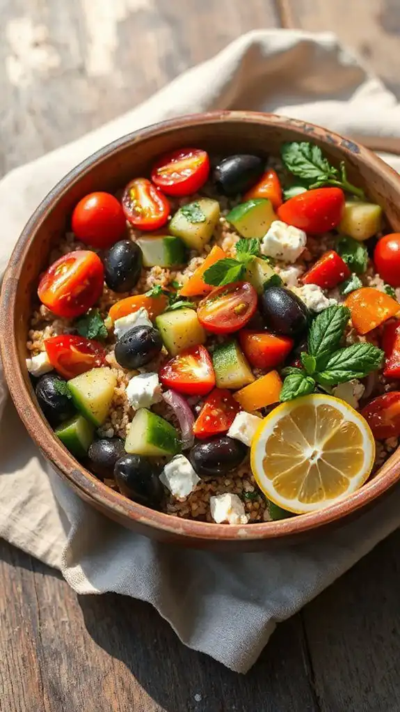 healthy mediterranean grain salad healthy mediterranean grain salad