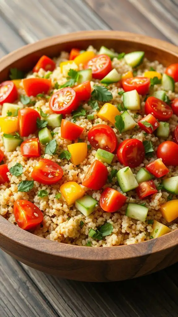 healthy mediterranean quinoa dish healthy mediterranean quinoa dish