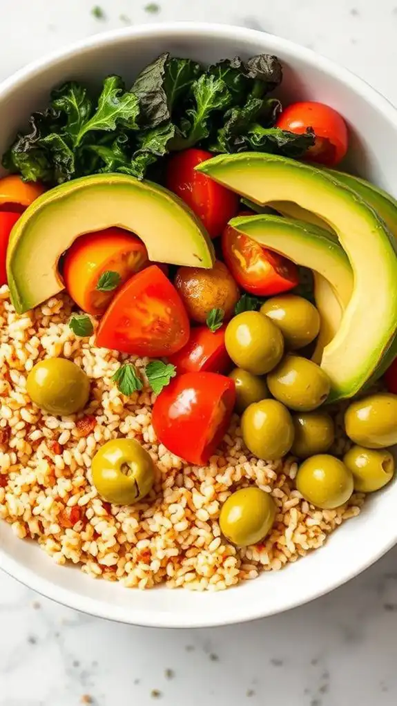 healthy mediterranean quinoa dish