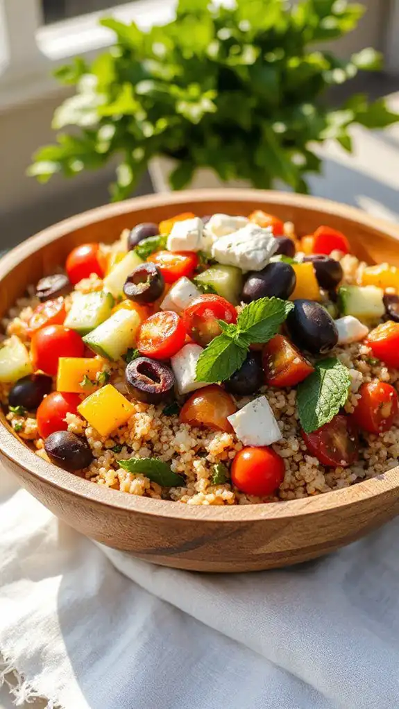 healthy mediterranean quinoa dish healthy mediterranean quinoa dish