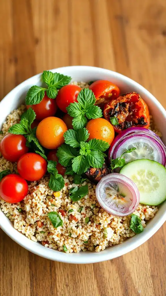 healthy mediterranean quinoa dish healthy mediterranean quinoa dish