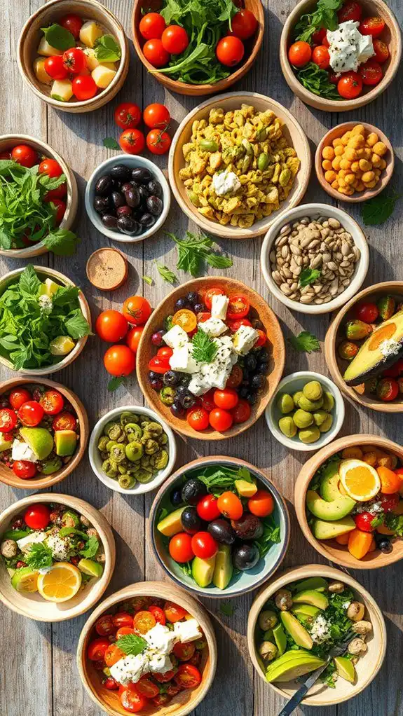 healthy mediterranean summer bowls