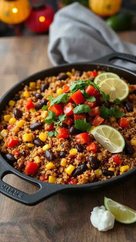 healthy mexican quinoa dish