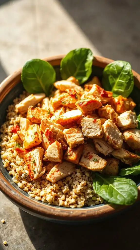 healthy protein packed bowl