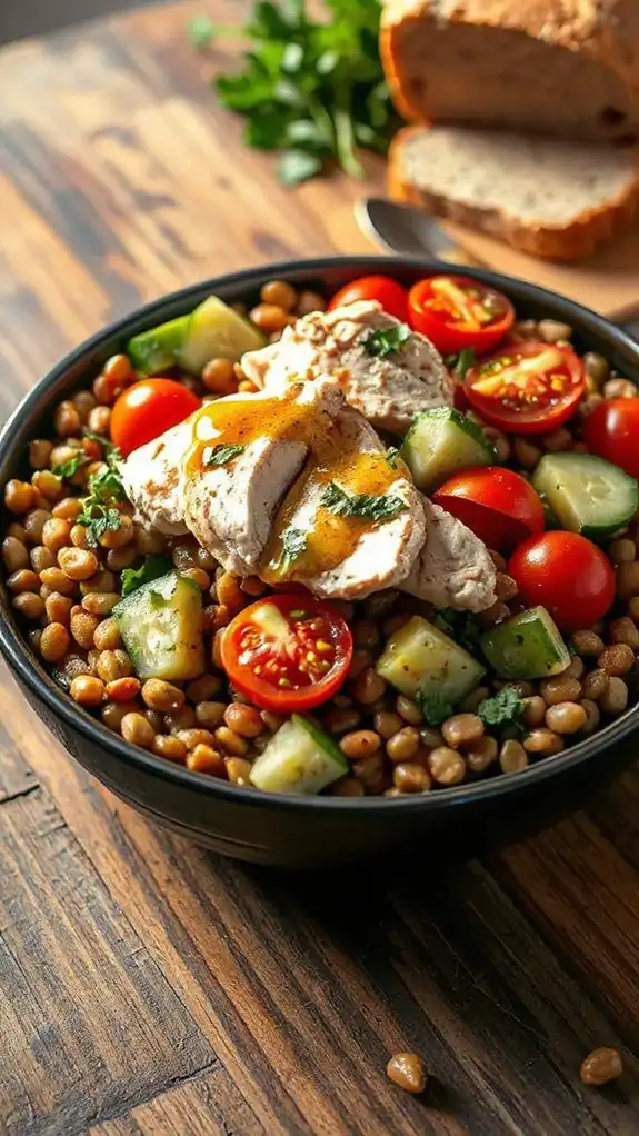healthy protein rich meal