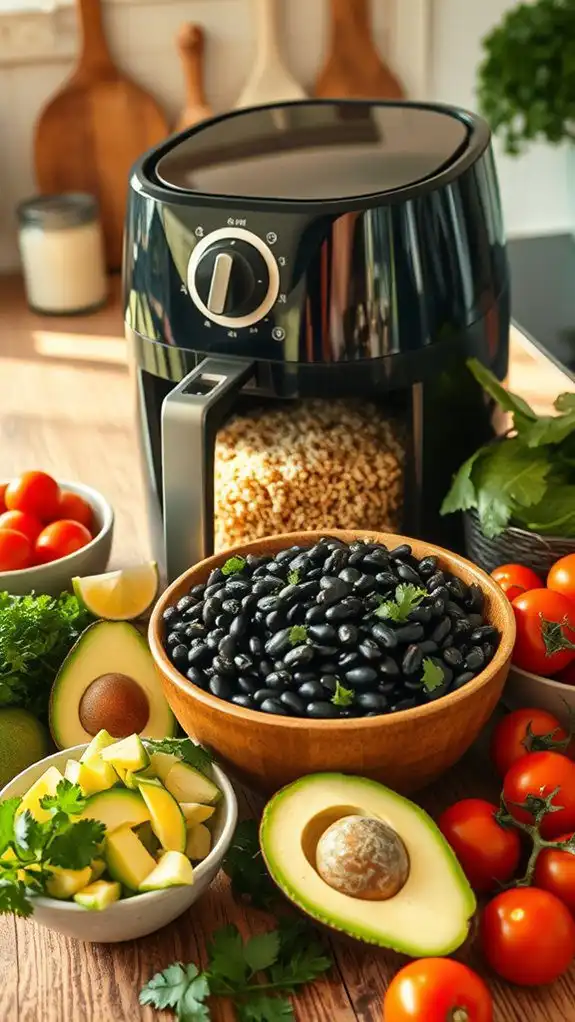 healthy quinoa black bean bowls