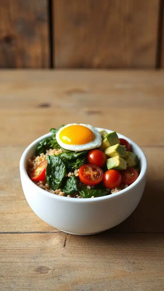 healthy quinoa morning meal