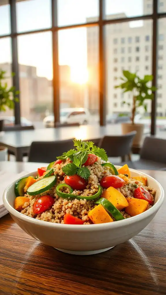 healthy quinoa salad bowl