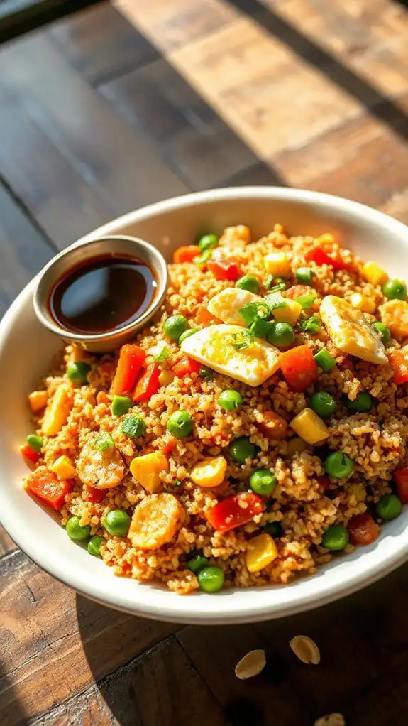 healthy quinoa stir fry
