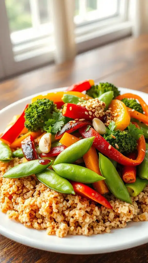 healthy quinoa vegetable dish