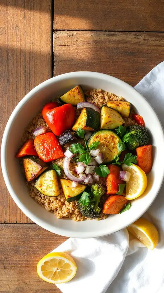 healthy quinoa vegetable dish healthy quinoa vegetable dish