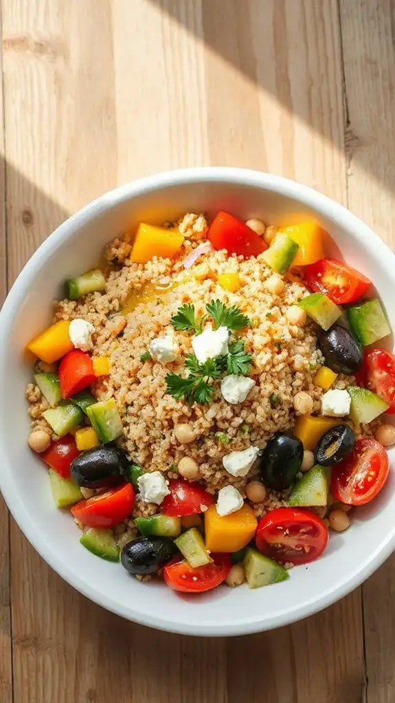 healthy quinoa vegetable dish