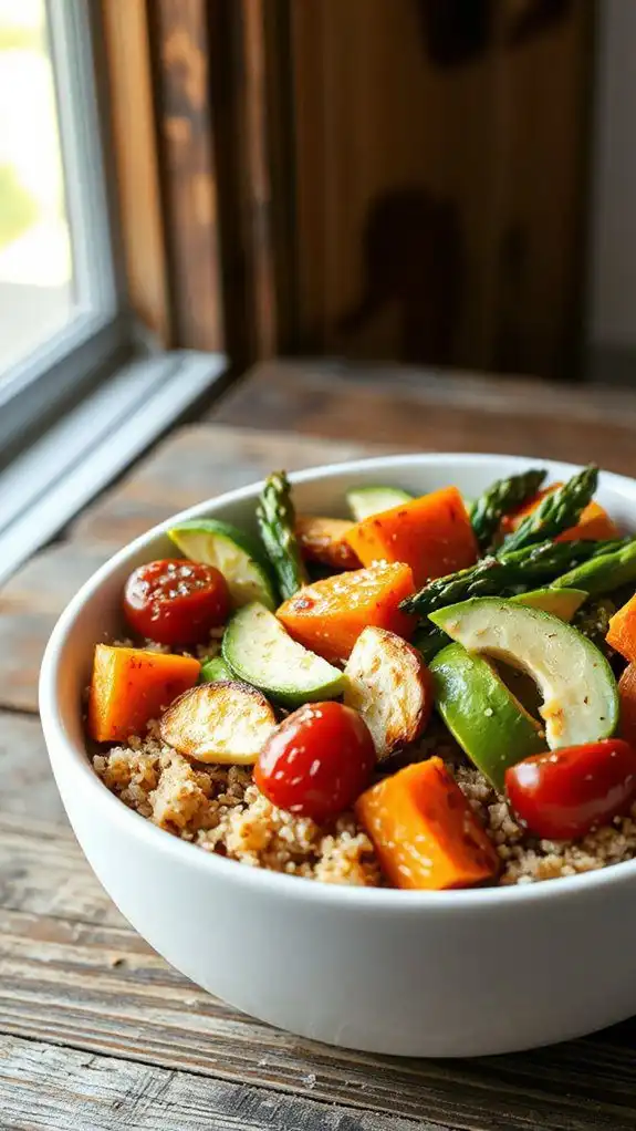 healthy quinoa vegetable dish