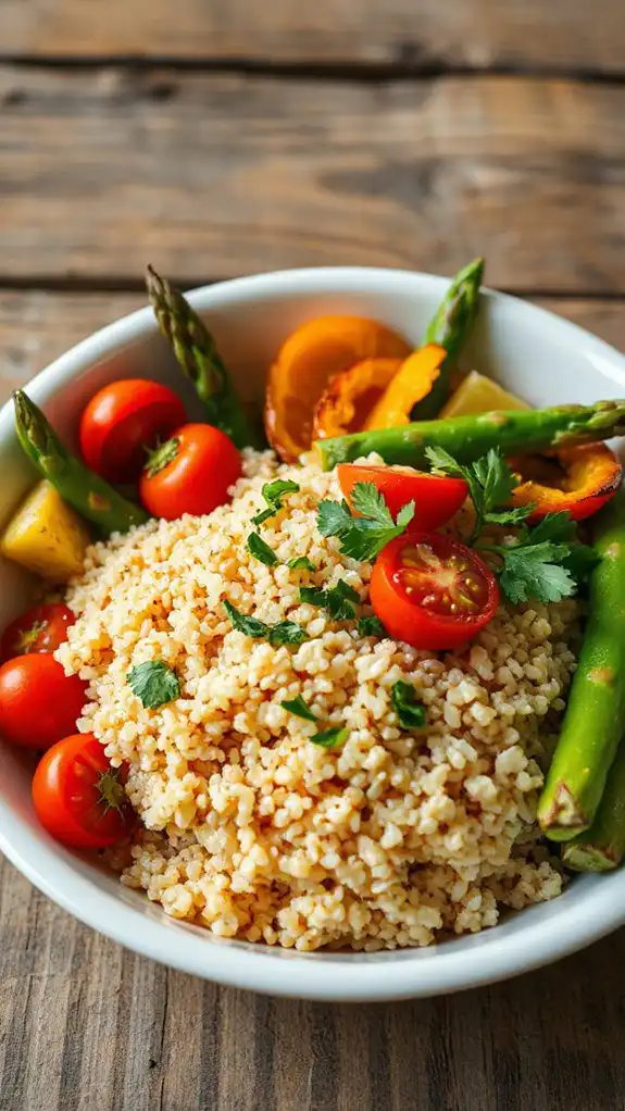healthy quinoa vegetable mix