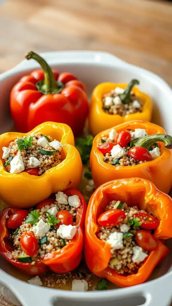 healthy stuffed bell peppers