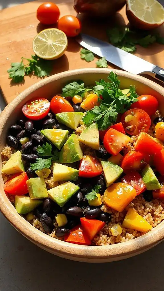 healthy summer grain bowl