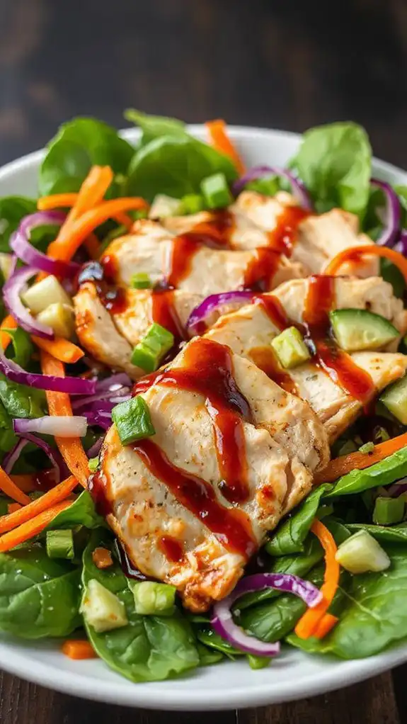healthy teriyaki chicken salad