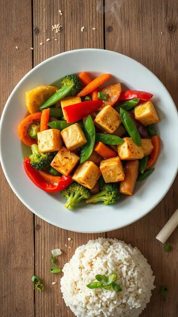 healthy tofu vegetable stir fry