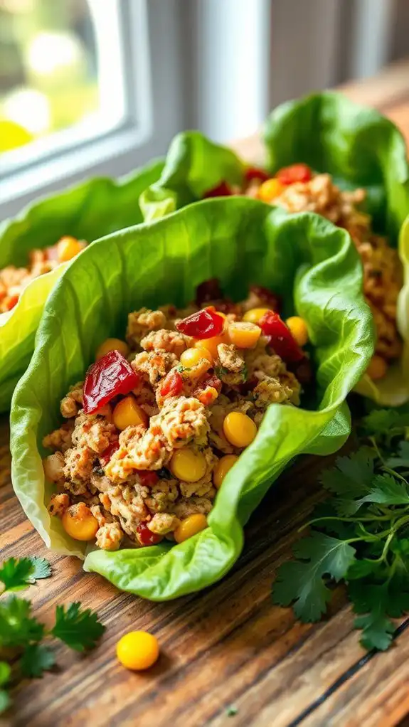 healthy turkey spinach wraps
