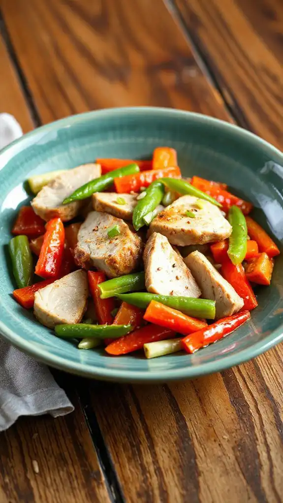 healthy turkey vegetable stir fry