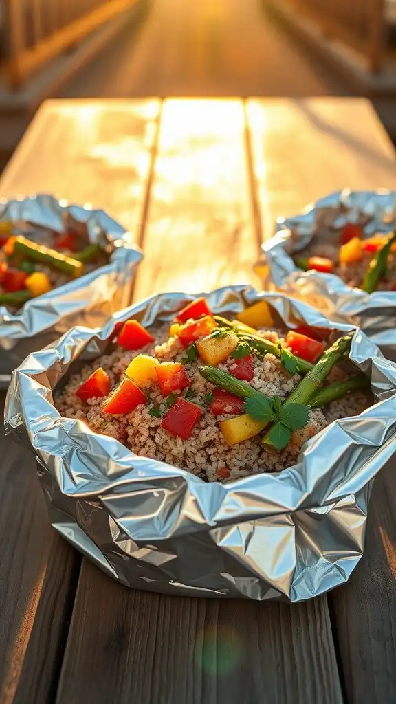 healthy vegetable quinoa meal