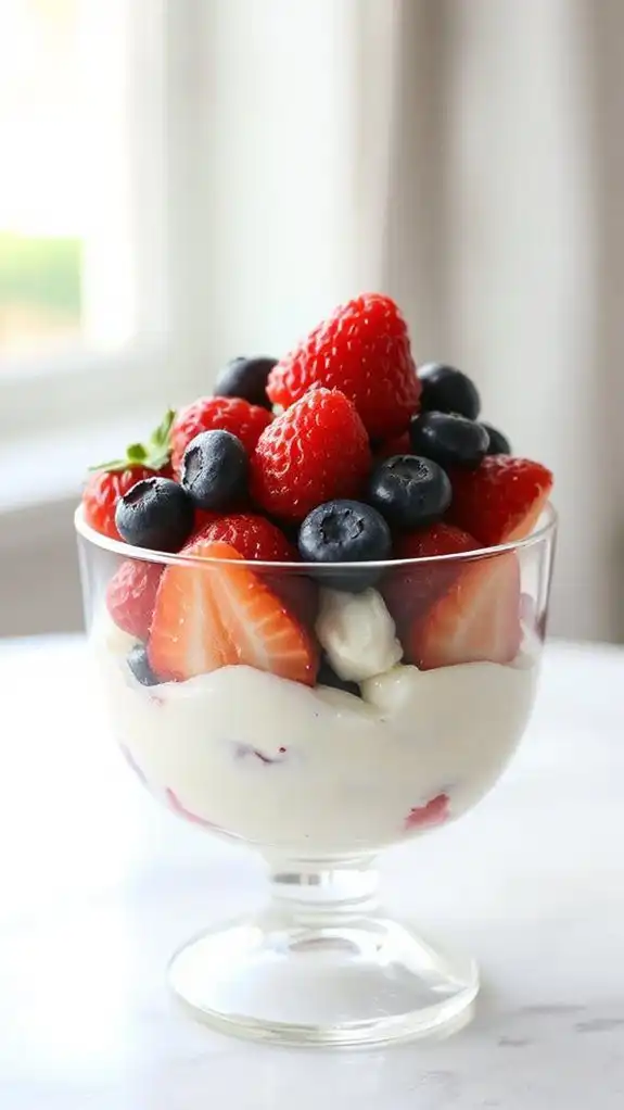 healthy yogurt layered dessert