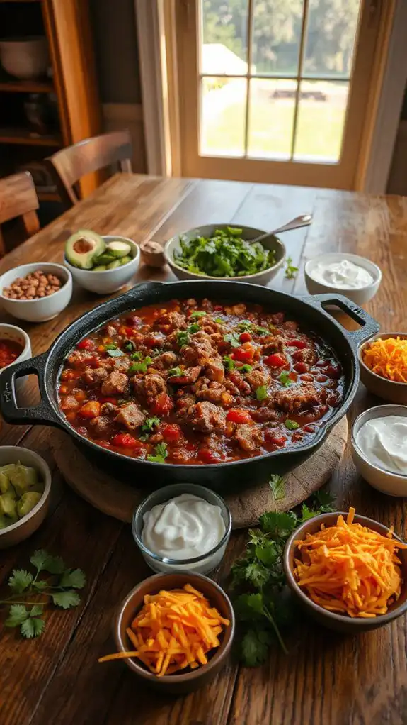 hearty beef bean chili
