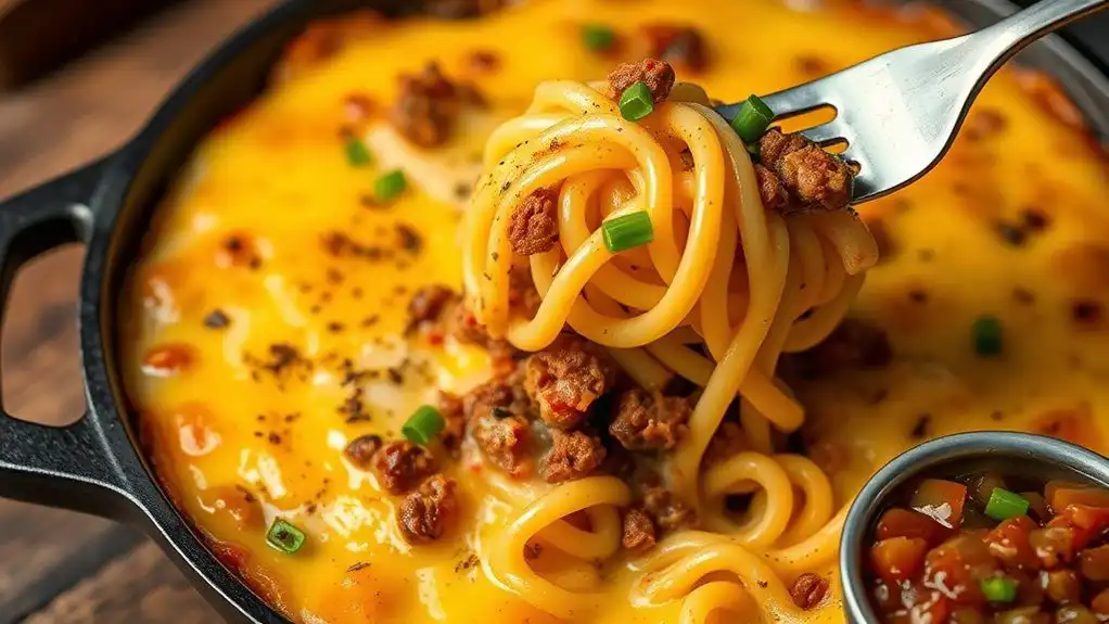 hearty breakfast noodle dish