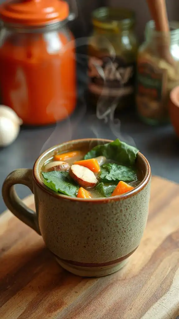 hearty cabbage sausage soup