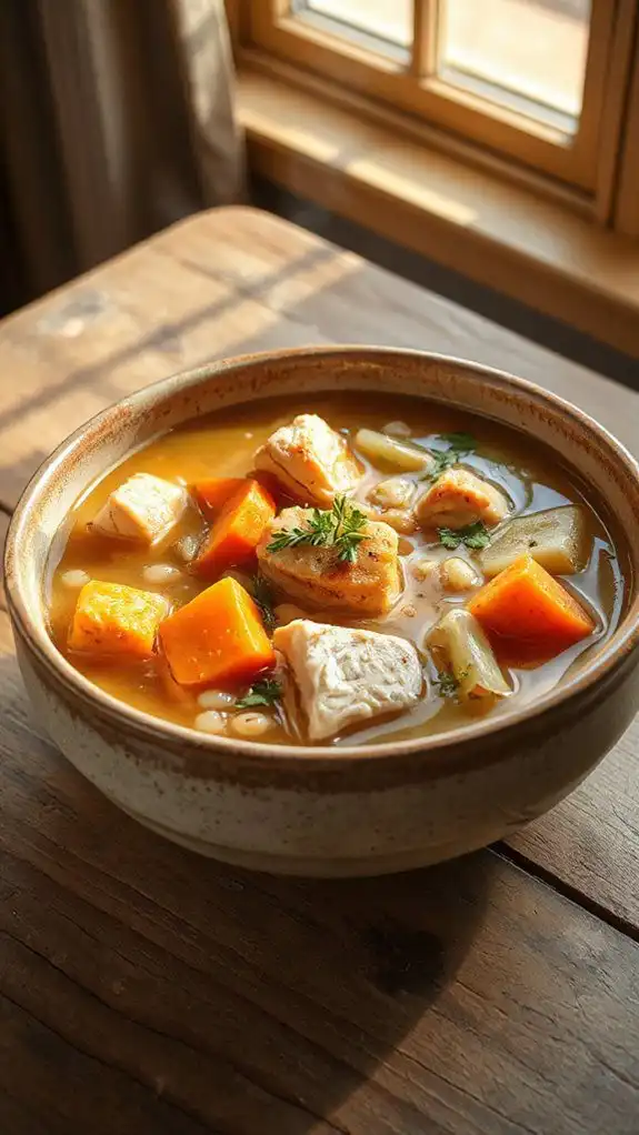 hearty chicken and barley