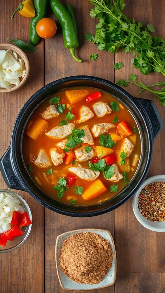 hearty chicken fajita soup