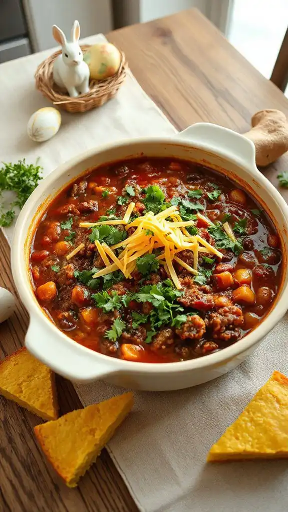 hearty chili casserole recipe
