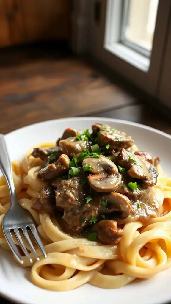 hearty creamy beef dish