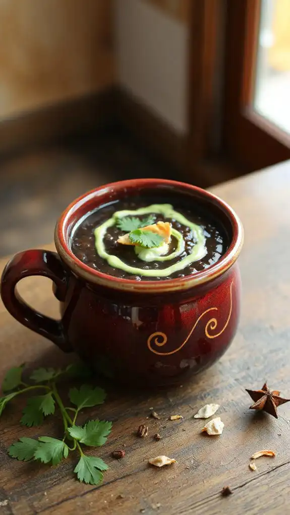 hearty flavorful black bean soup