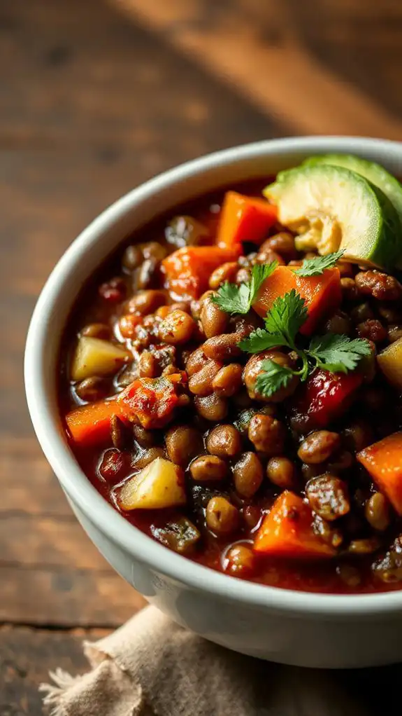 hearty lentil vegetable stew