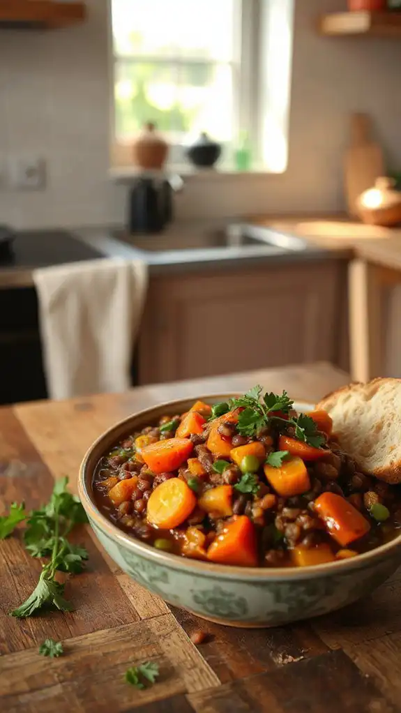 hearty lentil vegetable stew