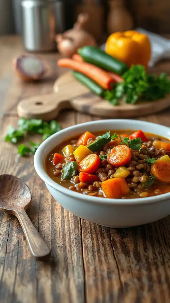 hearty lentil vegetable stew
