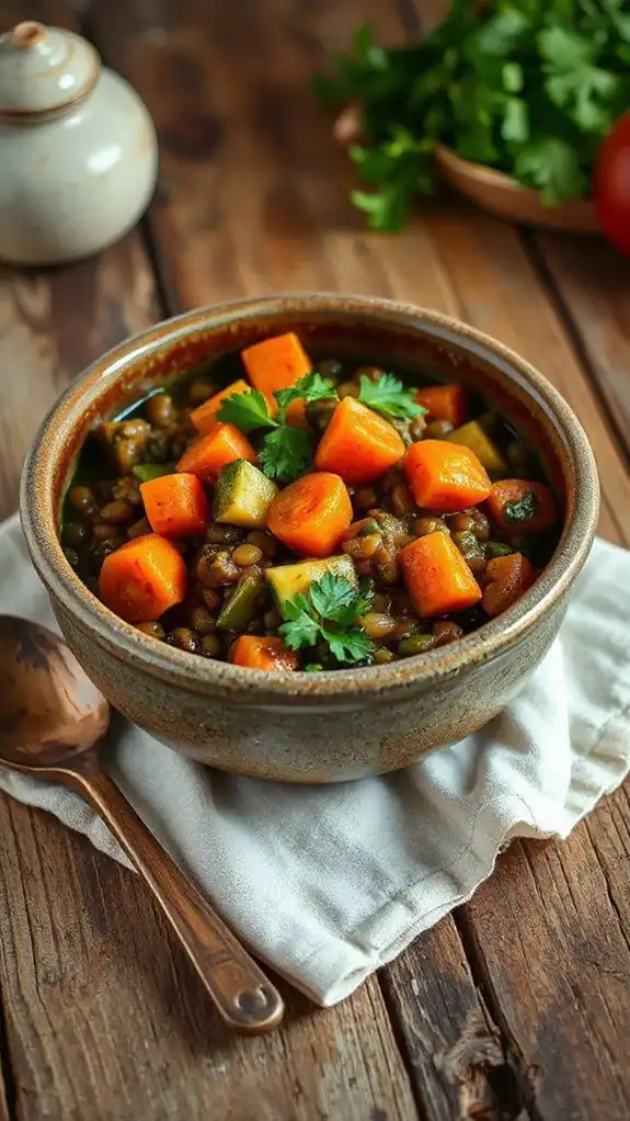 hearty lentil vegetable stew