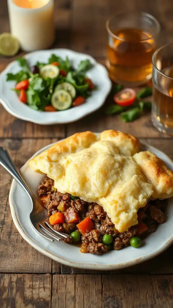 hearty meat filled casserole dish